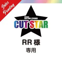 RR様専用　オーダー　カッティングステッカーシート　サイズ切り文字　防水　制作