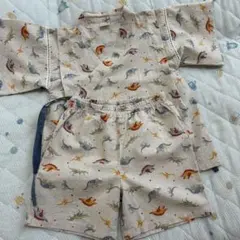 Petit main 恐竜柄 甚平セット 110cm