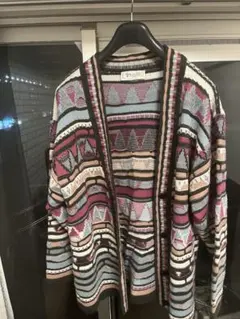 3Dニット カーディガン 古着 ヴィンテージ vintage イタリア製