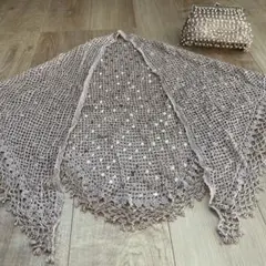 フォーマルストールパーティー ストール ショール  ビーズビジュー付