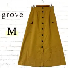 grove ロングフレアスカート M 薄手