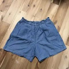 ユニクロ　ショートパンツ　140 ブルー