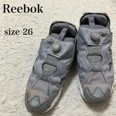 リーボック インスタポンプフューリー グレー 26cm 美品 希少品 スニーカー