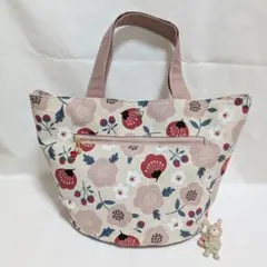 丸底トートバッグ 花柄♪
