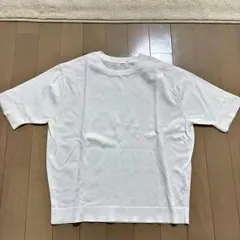 ★新品★無印良品★UVカット強撚コットン五分袖セーター★ホワイト★M★