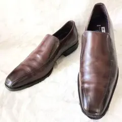 美品　ホーキンス プレミアム ビジネスシューズ 　革　防水　ブラウン 26.5