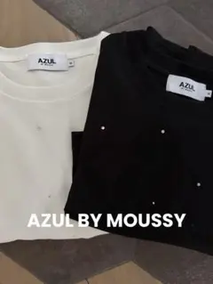 AZUL BY MOUSSY ラインストーン クロップドTシャツ 2枚セットのサムネイル
