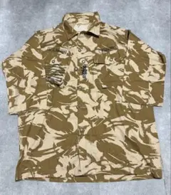 2000s イギリス軍 実物 デザートDPMカモ コンバットジャケットステンシル
