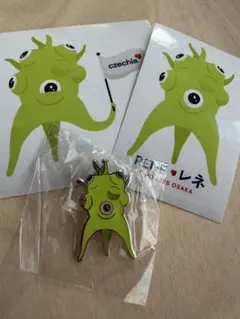 未開封　チェコ館　公式ピンバッジ　レネ　RENE 蓄光　万博　Expo