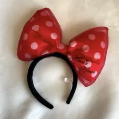 ディズニー ミニーマウス 水玉 カチューシャ リボン