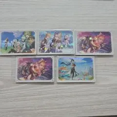 原神シールウエハース1、2　シール5枚セット