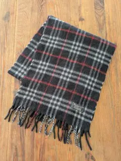 Burberrys カシミアマフラー MADE IN ENGLAND　ネイビー