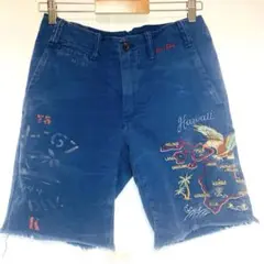 ⭐️良品⭐️ ラルフローレン デニム＆サプライ ネイティヴ柄 ハーフパンツ ⭐️良品⭐️ ラルフローレン デニム＆サプライ ネイティヴ柄 ハーフ