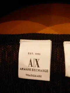 美品ARMANI EXCHANGE シアー カーディガンレーヨン１００%☆黒Ｆのサムネイル