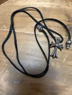 希少 CHROME HEARTS クロムハーツ フォティハリスティーター と革紐 