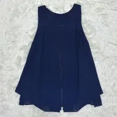 デュラス/バックレースシフォントップス/ノースリーブ/エレガント/パーティ/Fのサムネイル