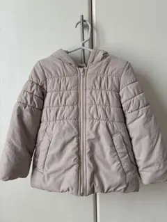 べべ　フード付きダウンコート 100cm 薄いベージュ