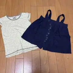 PARTY TICKET 花柄Tシャツとサロペット風チュニックのサムネイル