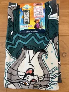 ズートピア パウバートフェイスタオル 2枚組 34×80cm