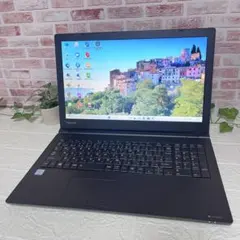 ★東芝パソコン美品 SSD128GB メモリ8GB★B55/K ノートPC115