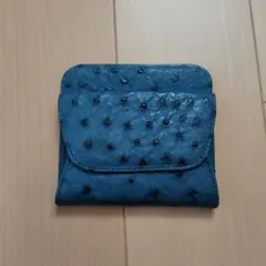 美品　オーストリッチ　コインケース　カードケース付　男女兼用
