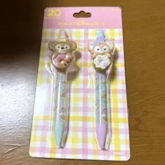 ダッフィー＆フレンズ　ダッフィー＆リーナベル　ボールペン　2本セット
