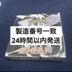 新品未開封　ポケモンカード　ホワイトフレア 1ボックス30パック　製造番号一致