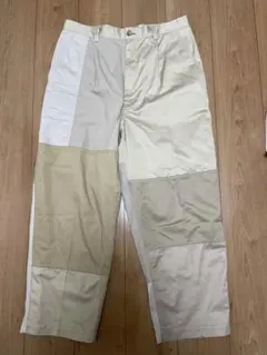 コムデギャルソンオム　パッチワークチノパンLサイズ