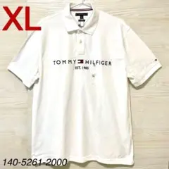 新品　Tommy Hilfiger ポロシャツ 半袖　XL アイボリー　ホワイト