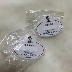 《未使用》東京ディズニーシー　ホテルミラコスタ　宿泊者限定ネームピンバッチ