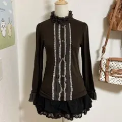 axesアクシーズ ハイネックトップス ゴスロリy2k coquette 00s