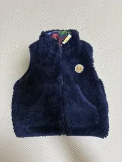 リバーシブル ベビー ベスト 80cm ミキハウス ホットビスケット