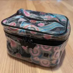 ANNA SUI 花柄幾何学模様ポーチ