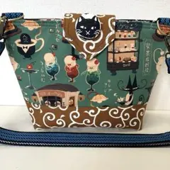 ❤️福神　喫茶店の妖怪　斜めがけ　ミニショルダーバック
