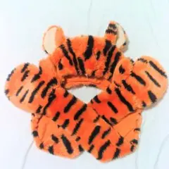 【ディズニー】ファンキャップ ティガー 耳付き 手袋付き マフラー