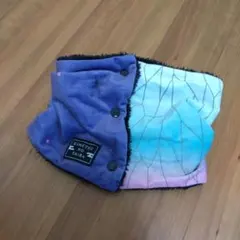 鬼滅の刃 フリースマフラー 紫青　ネックウォーマー　胡蝶しのぶ