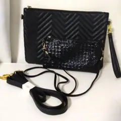 ブラック　黒　クラッチバッグ　ショルダーバッグ　レディースバッグ　まとめ売り