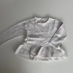 MANGO KIDS ホワイトニットセーター 0-12ヶ月