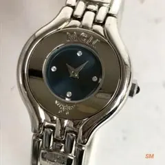MCM エムシーエム 時計 腕時計 クォーツ ブルー 青 文字盤 ラインストーンのサムネイル