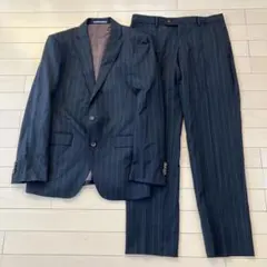 10.2 パーソンズ スーツセットアップ ストライプ ブラック YA5