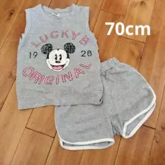 ミッキーマウス タンクトップとショートパンツのセットアップ