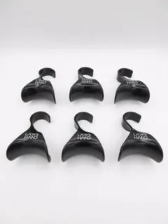 【良品・6個セット】LADY HAND／バッグハンガー／プラスチック／ブラック