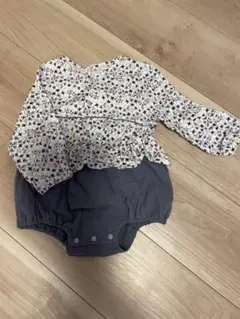 花柄 ロンパース