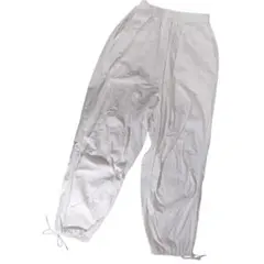 レディース/ボトムス/イージーパンツ/ホワイト/ウエストゴム/M/古着