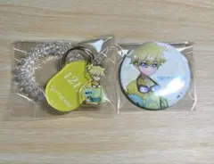 名探偵プリキュア　極楽湯　ジェット先輩　ロッカー風キーホルダー　缶バッジ