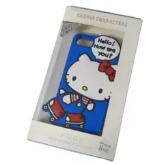 ハローキティ iPhoneケース 6/6s/7用 スマホカバー 携帯ケース 青