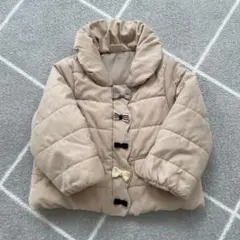 ベージュ 中綿コート サイズ90(S)