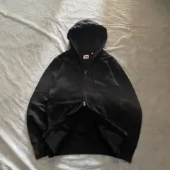 old uniqlo zip up hoodie black ジップパーカー
