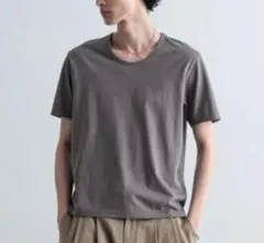 HARE ユルネックベーシックカットソー　グレー系　Mサイズ