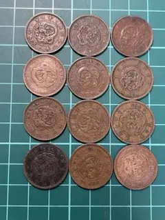 ④竜2銭銅貨 12枚まとめセット【古銭雑銭】 - メルカリ